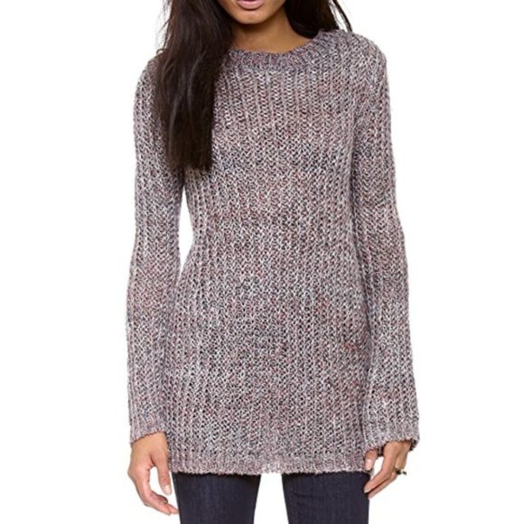 Anthropologie Mih Jeans Linen Bell Marled Sweater - Picture 1 of 10